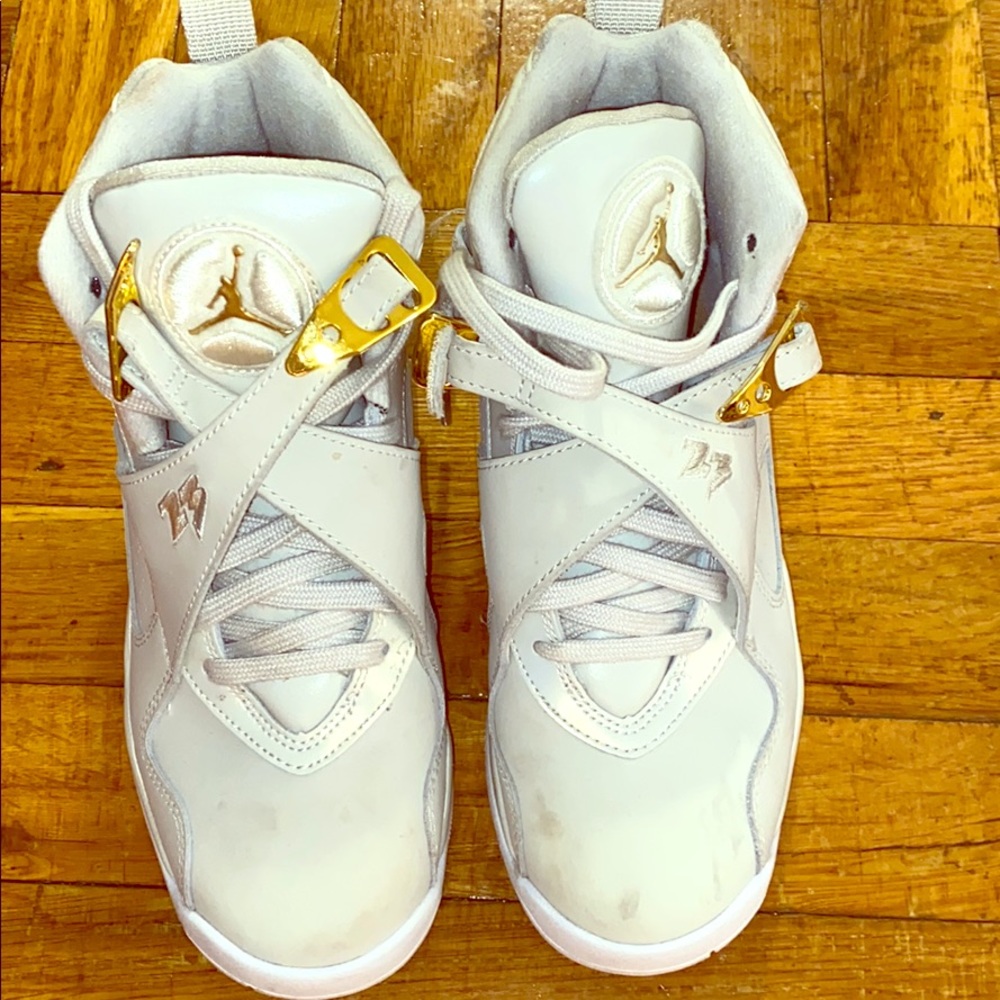 grease stained jordan 8s